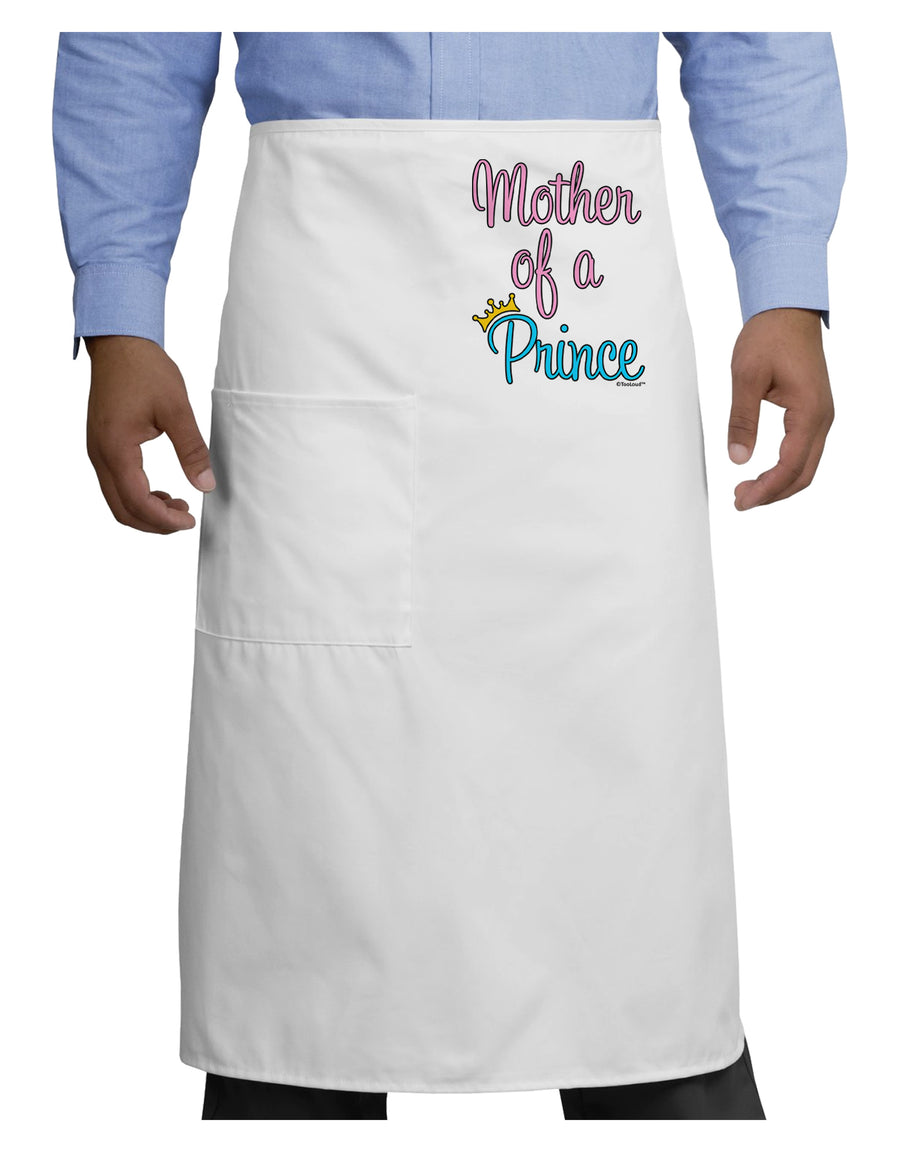 Mother of a Prince - Matching Mom and Son Design Adult Bistro Apron by TooLoud-Bistro Apron-TooLoud-White-One-Size-Adult-Davson Sales