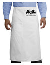 Two Turtle Doves Text Adult Bistro Apron-Bistro Apron-TooLoud-White-One-Size-Adult-Davson Sales