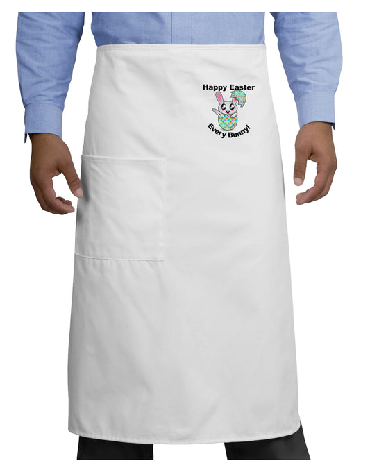 Happy Easter Every Bunny Adult Bistro Apron by TooLoud-Bib Apron-TooLoud-White-One-Size-Adult-Davson Sales