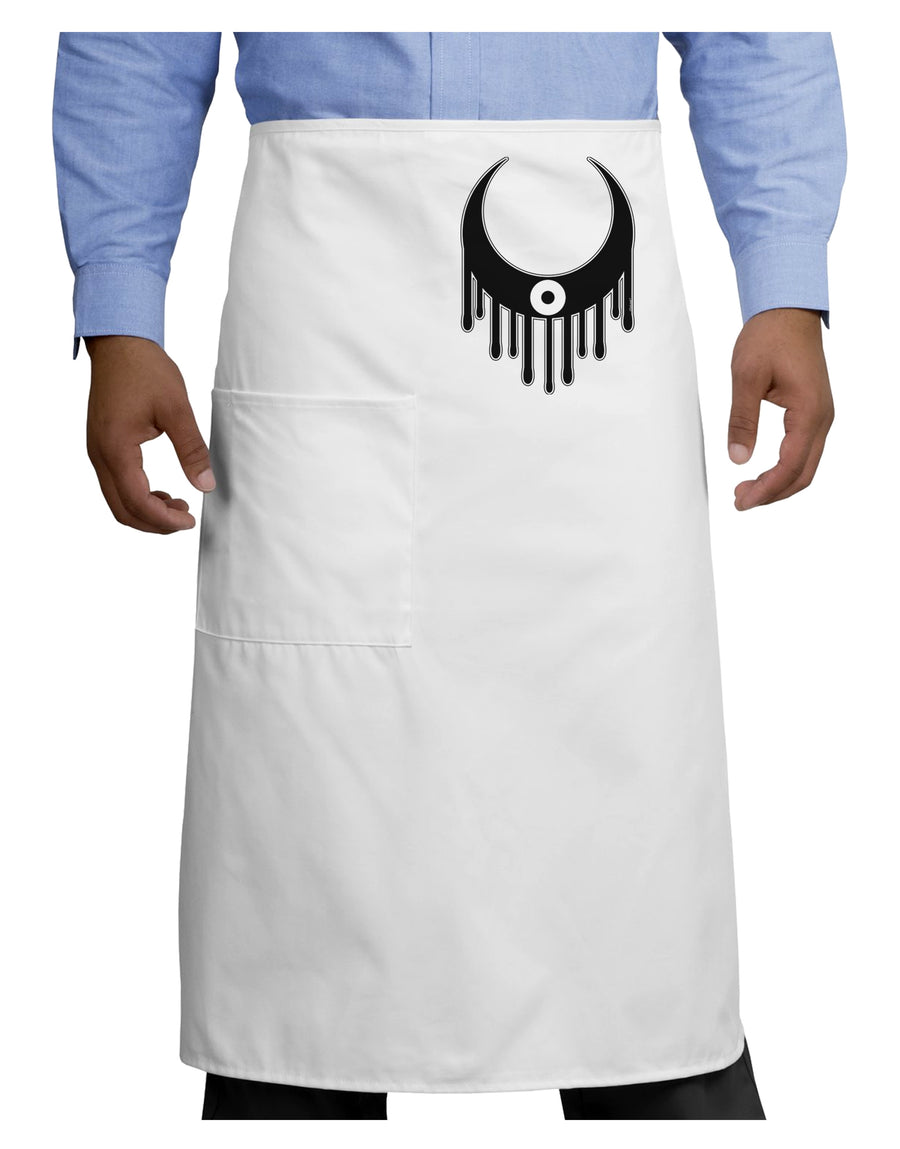 Weeping Crescent Eye - Halloween Adult Bistro Apron-Bistro Apron-TooLoud-White-One-Size-Adult-Davson Sales