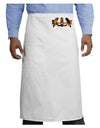 Fire Masquerade Mask Adult Bistro Apron by TooLoud-Bistro Apron-TooLoud-White-One-Size-Adult-Davson Sales