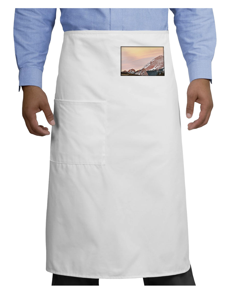 CO Sunset Cliffs Adult Bistro Apron-Bistro Apron-TooLoud-White-One-Size-Adult-Davson Sales