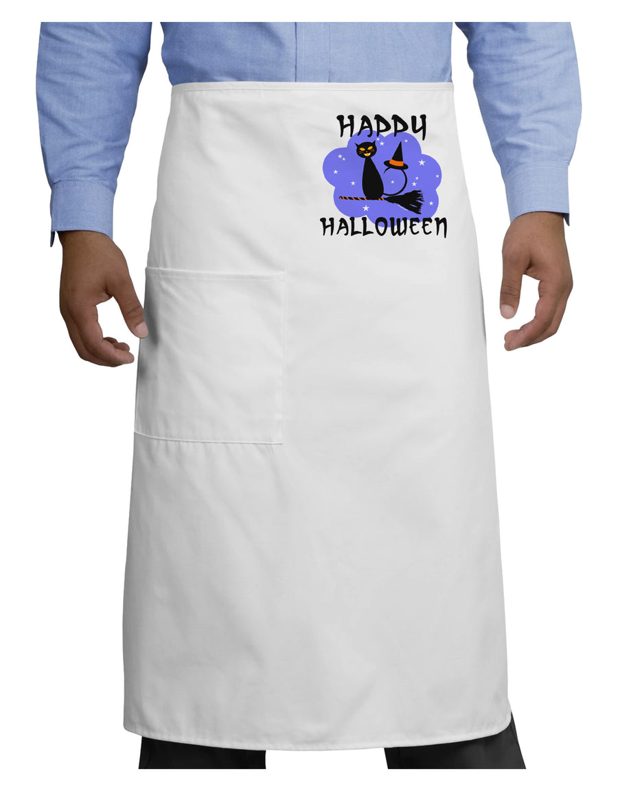 Witch Cat Adult Bistro Apron-Bistro Apron-TooLoud-White-One-Size-Adult-Davson Sales