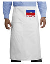 Haiti Flag Adult Bistro Apron-Bistro Apron-TooLoud-White-One-Size-Adult-Davson Sales