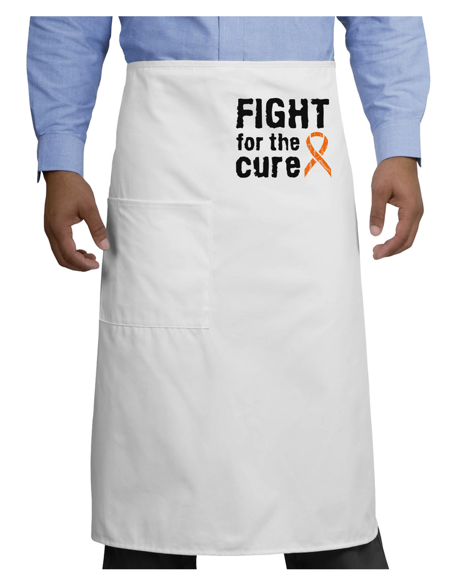 Fight for the Cure - Orange Ribbon Leukemia Adult Bistro Apron-Bistro Apron-TooLoud-White-One-Size-Adult-Davson Sales