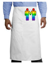 Rainbow Gay Men Holding Hands Adult Bistro Apron-TooLoud-White-One-Size-Adult-Davson Sales