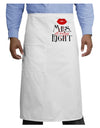'- Mrs Always Right Adult Bistro Apron-Bistro Apron-TooLoud-White-One-Size-Adult-Davson Sales