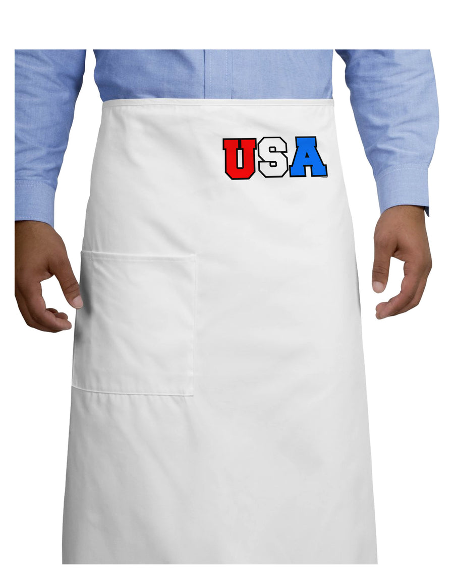 Collegiate USA Adult Bistro Apron-Bistro Apron-TooLoud-White-One-Size-Adult-Davson Sales