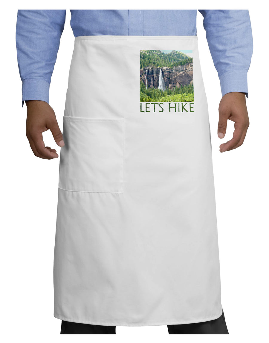 Beautiful Cliffs - Lets Hike Adult Bistro Apron by-Bistro Apron-TooLoud-White-One-Size-Adult-Davson Sales