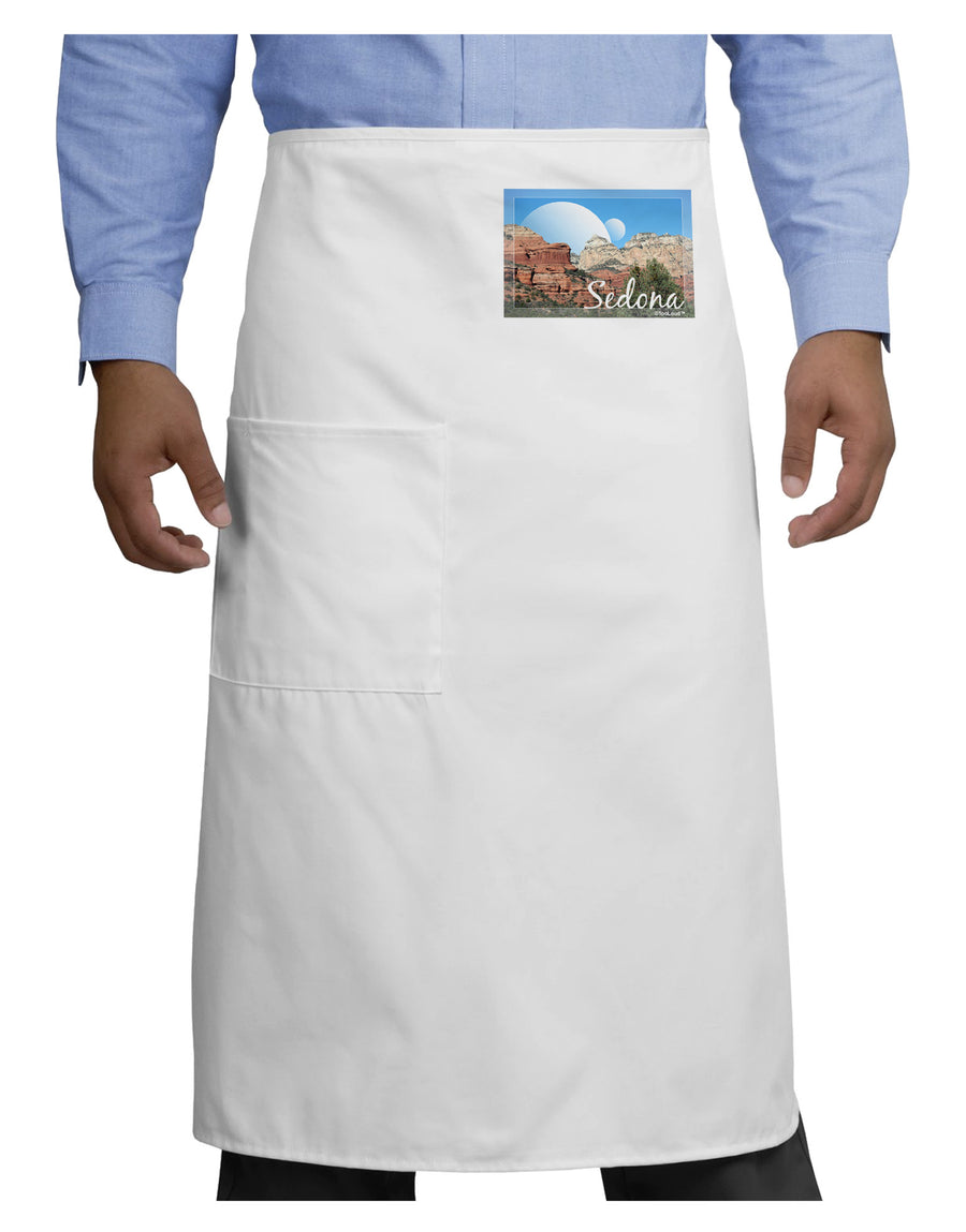 Abstract Sedona Adult Bistro Apron-Bistro Apron-TooLoud-White-One-Size-Adult-Davson Sales