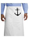 Distressed Nautical Sailor Anchor Adult Bistro Apron-Bistro Apron-TooLoud-White-One-Size-Adult-Davson Sales