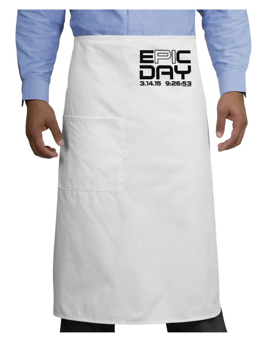 Epic Pi Day Text Design Adult Bistro Apron by TooLoud-Bistro Apron-TooLoud-White-One-Size-Adult-Davson Sales