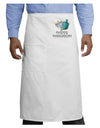 Blue & Silver Happy Hanukkah Adult Bistro Apron-Bistro Apron-TooLoud-White-One-Size-Adult-Davson Sales