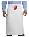 Couples Pixel Heart Design - Right Adult Bistro Apron by TooLoud-Bistro Apron-TooLoud-White-One-Size-Adult-Davson Sales