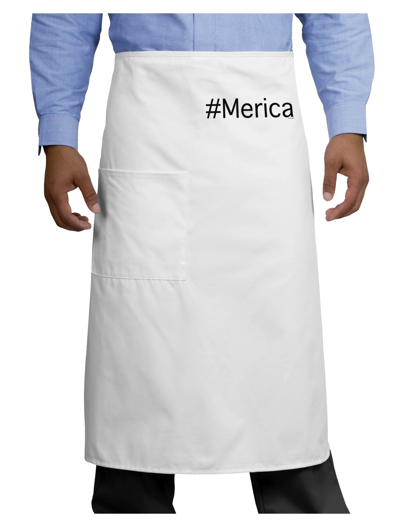 #Merica Adult Bistro Apron-Bistro Apron-TooLoud-White-One-Size-Adult-Davson Sales
