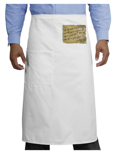 The Life In Your Years Lincoln Adult Bistro Apron by TooLoud-Bistro Apron-TooLoud-White-One-Size-Adult-Davson Sales