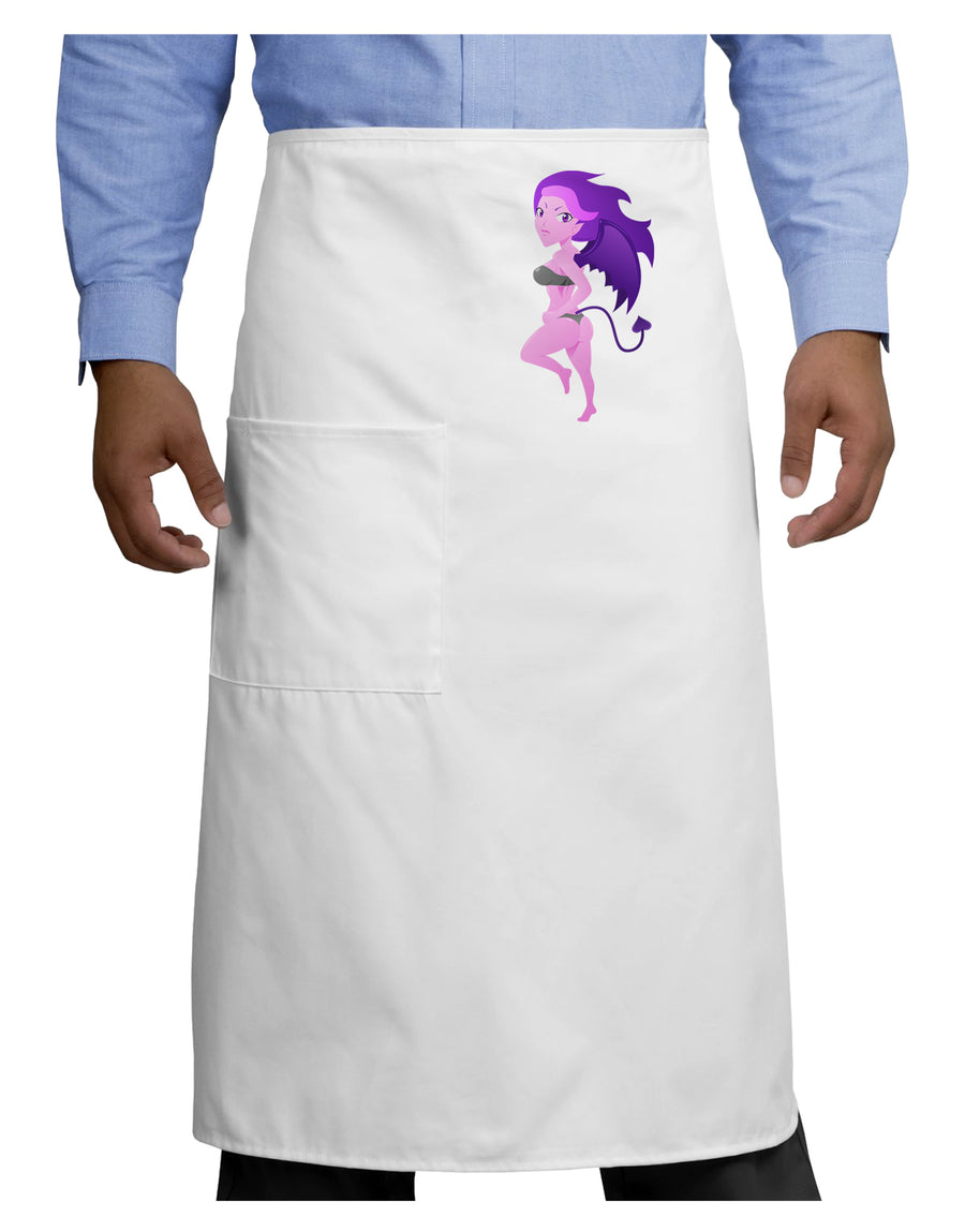 Sexy Succubus - Halloween Design Adult Bistro Apron-Bistro Apron-TooLoud-White-One-Size-Adult-Davson Sales