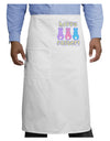 Three Easter Bunnies - Hoppy Easter Adult Bistro Apron by TooLoud-Bistro Apron-TooLoud-White-One-Size-Adult-Davson Sales