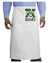 Beer Me I'm Irish Adult Bistro Apron-Bistro Apron-TooLoud-White-One-Size-Adult-Davson Sales