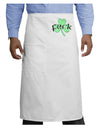 Feck - Clover Distressed Design Adult Bistro Apron by TooLoud-Bistro Apron-TooLoud-White-One-Size-Adult-Davson Sales