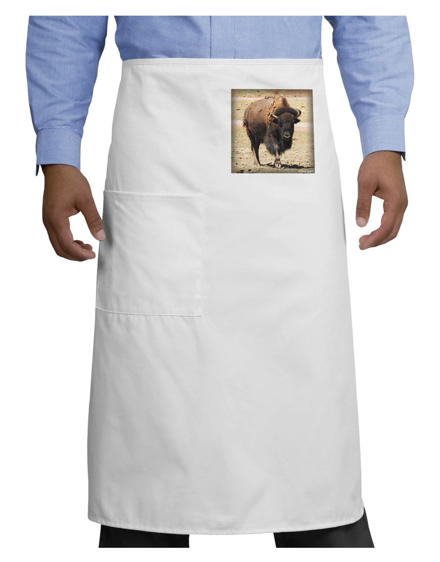 Strong Bison Adult Bistro Apron-Bistro Apron-TooLoud-White-One-Size-Adult-Davson Sales