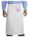 Cute Bunny with Floppy Ears - Purple Adult Bistro Apron by TooLoud-Bistro Apron-TooLoud-White-One-Size-Adult-Davson Sales