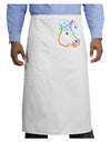 Magical Rainbow Sparkle Unicorn Adult Bistro Apron-Bistro Apron-TooLoud-White-One-Size-Adult-Davson Sales