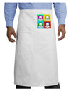 Clown Face Pop Art 2 Adult Bistro Apron-Bistro Apron-TooLoud-White-One-Size-Adult-Davson Sales