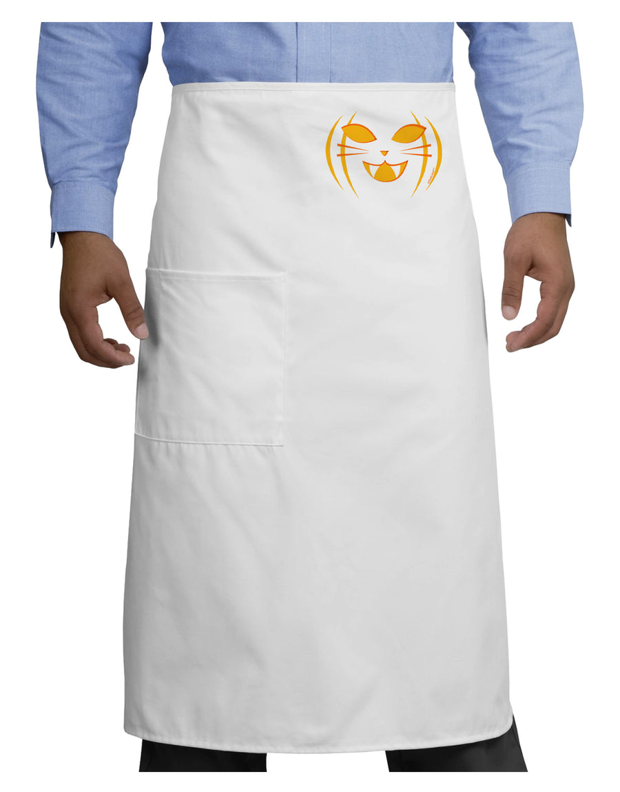 Cat-O-Lantern Adult Bistro Apron-Bistro Apron-TooLoud-White-One-Size-Adult-Davson Sales