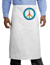 Halftone Peace Adult Bistro Apron-Bistro Apron-TooLoud-White-One-Size-Adult-Davson Sales