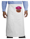 Giant Bright Pink Cupcake Adult Bistro Apron by TooLoud-Bistro Apron-TooLoud-White-One-Size-Adult-Davson Sales