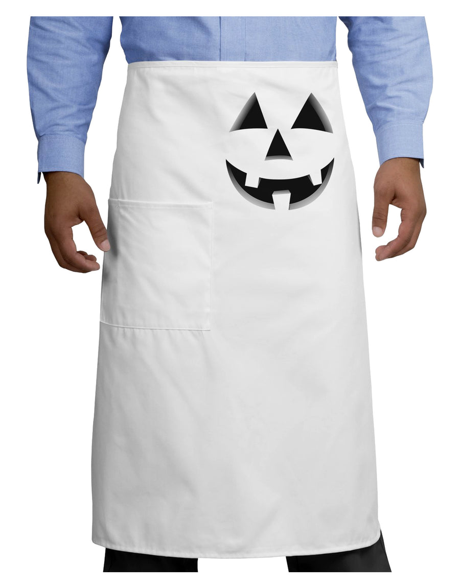 Happy Cute Jack O' Lantern Pumpkin Face Adult Bistro Apron-Bistro Apron-TooLoud-White-One-Size-Adult-Davson Sales