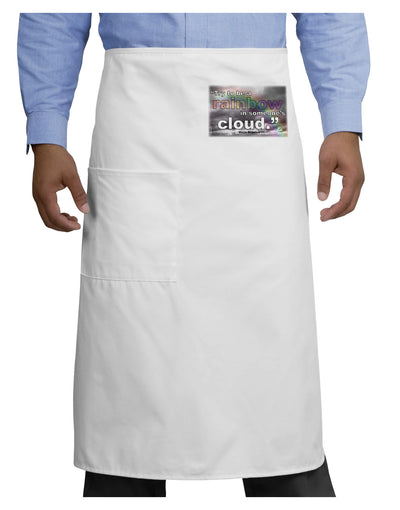 Rainbow in Cloud M Angelou Adult Bistro Apron by TooLoud-Bistro Apron-TooLoud-White-One-Size-Adult-Davson Sales