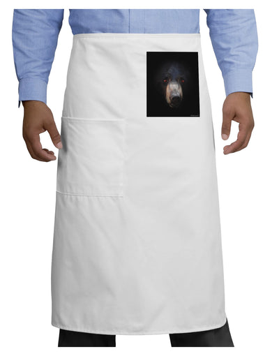 Scary Black Bear Adult Bistro Apron-Bistro Apron-TooLoud-White-One-Size-Adult-Davson Sales