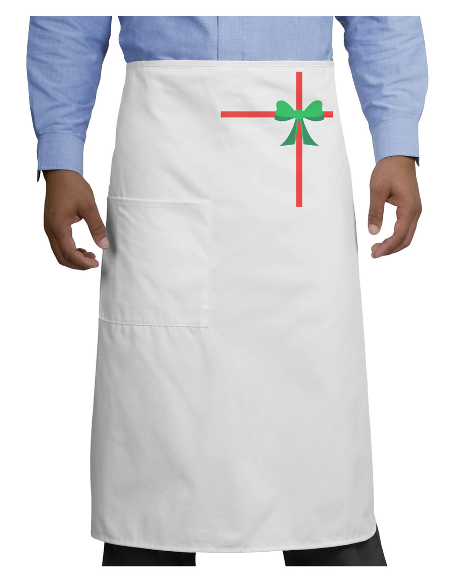 Christmas Present Gift Adult Bistro Apron-Bistro Apron-TooLoud-White-One-Size-Adult-Davson Sales