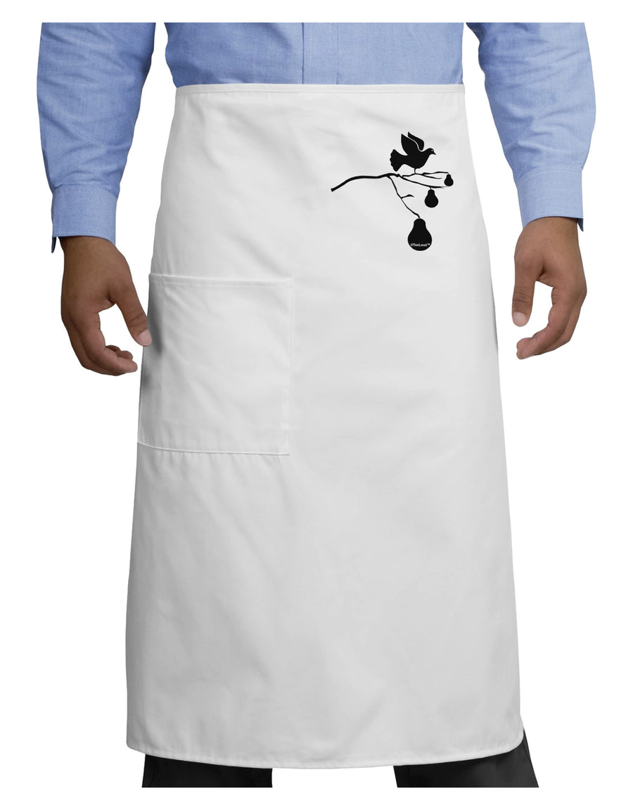 Partridge In A Pear Tree Adult Bistro Apron-Bistro Apron-TooLoud-White-One-Size-Adult-Davson Sales