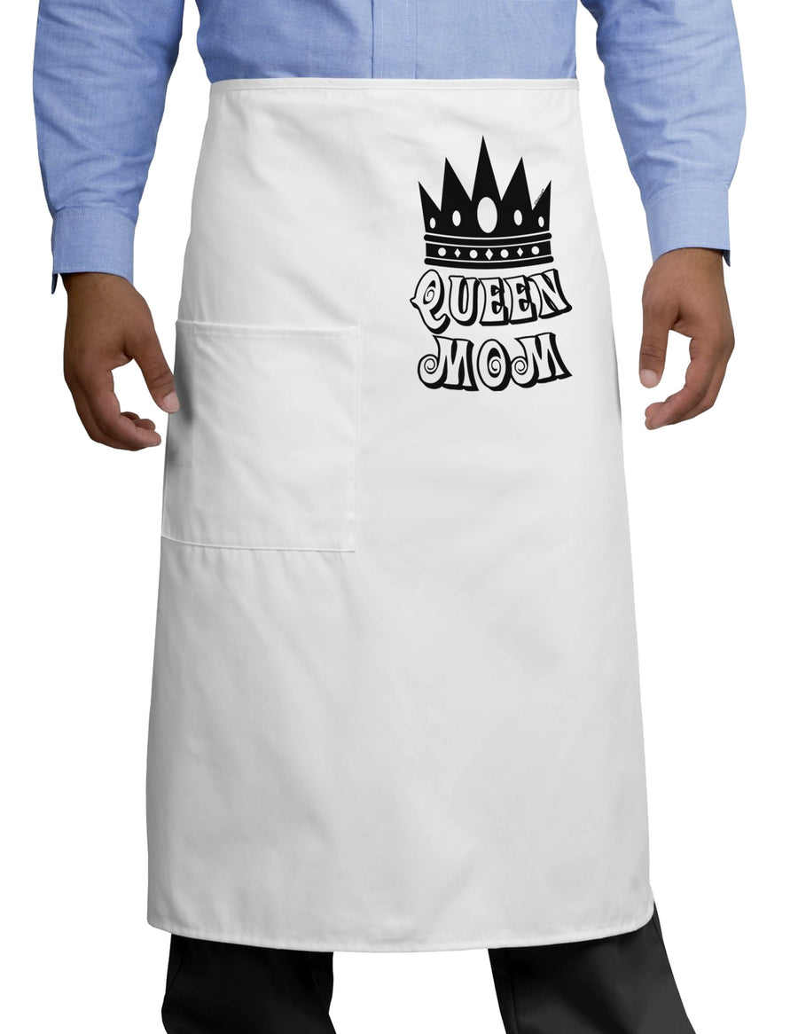 Queen Mom Adult Bistro Apron-Bistro Apron-TooLoud-White-One-Size-Adult-Davson Sales