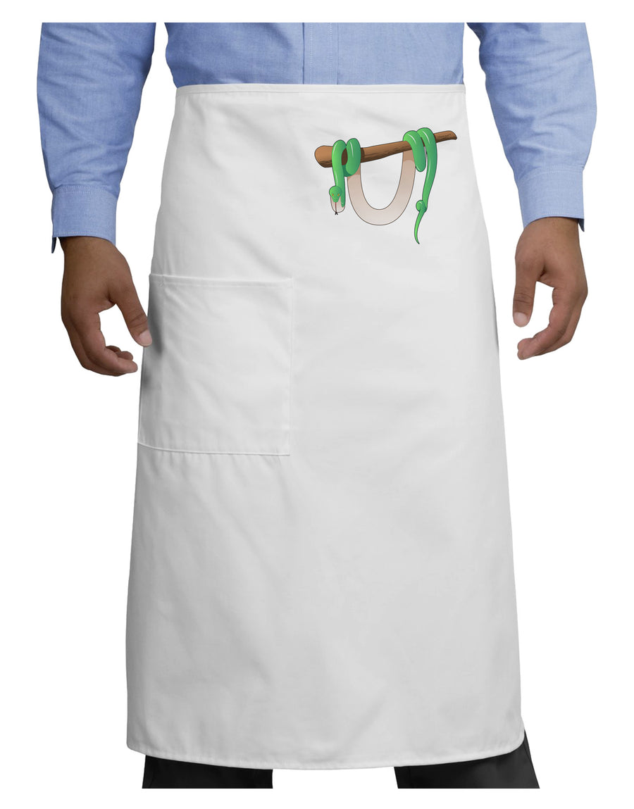 Anaconda Design Green Adult Bistro Apron-Bistro Apron-TooLoud-White-One-Size-Adult-Davson Sales