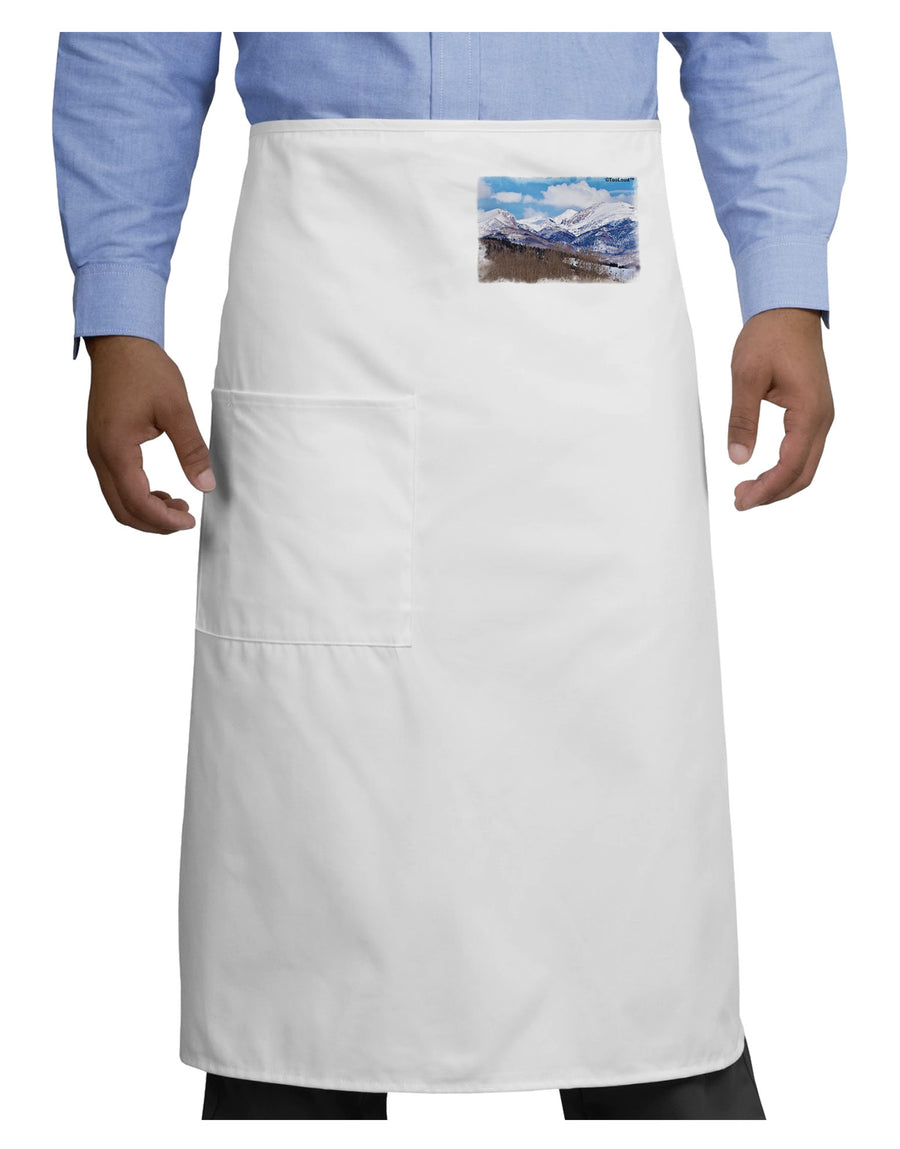 Pikes Peak Adult Bistro Apron-Bistro Apron-TooLoud-White-One-Size-Adult-Davson Sales