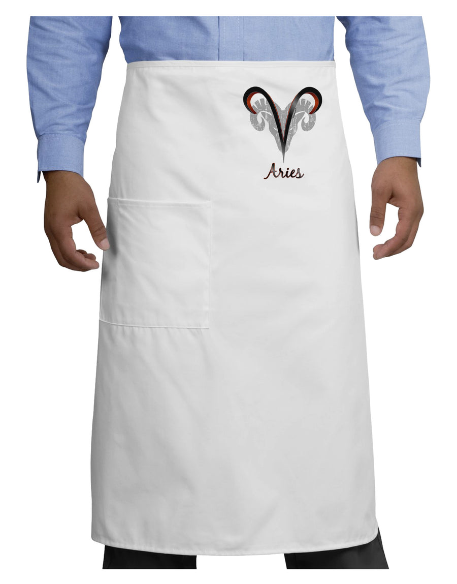 Aries Symbol Adult Bistro Apron-Bistro Apron-TooLoud-White-One-Size-Adult-Davson Sales