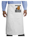 Watch Me Neigh Neigh Adult Bistro Apron-Bistro Apron-TooLoud-White-One-Size-Adult-Davson Sales