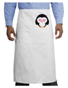 Cute Penguin - Heart Eyes Adult Bistro Apron by TooLoud-Bistro Apron-TooLoud-White-One-Size-Adult-Davson Sales