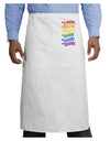 TooLoud Pride Flag Hex Code Adult Bistro Apron-Bistro Apron-TooLoud-White-One-Size-Adult-Davson Sales