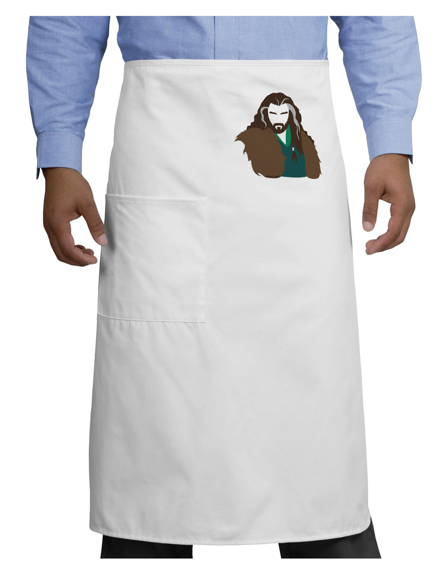 Dwarf King Adult Bistro Apron-Bistro Apron-TooLoud-White-One-Size-Adult-Davson Sales