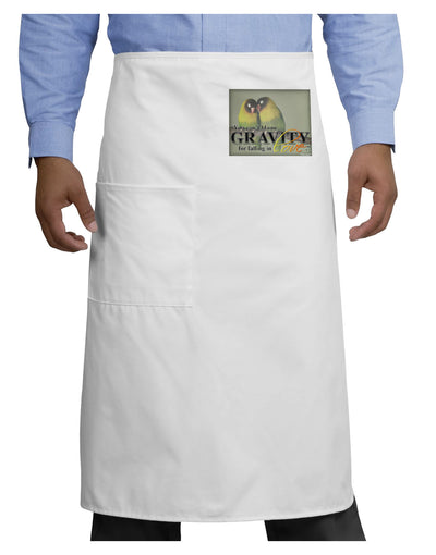 Can't Blame Gravity Adult Bistro Apron-Bistro Apron-TooLoud-White-One-Size-Adult-Davson Sales