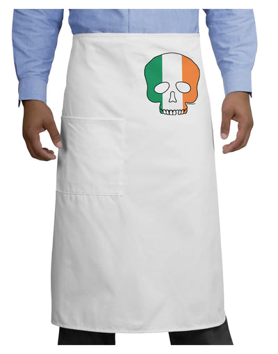 Skull Flag Ireland Adult Bistro Apron-Bistro Apron-TooLoud-White-One-Size-Adult-Davson Sales