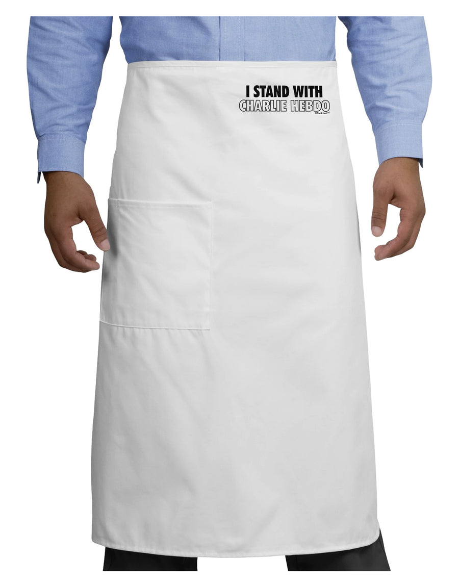 I Stand With Charlie Adult Bistro Apron by TooLoud-Bistro Apron-TooLoud-White-One-Size-Adult-Davson Sales