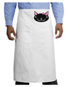 Kyu-T Head - Night Kawaia the Cute Girl Critter Adult Bistro Apron-Bistro Apron-TooLoud-White-One-Size-Adult-Davson Sales