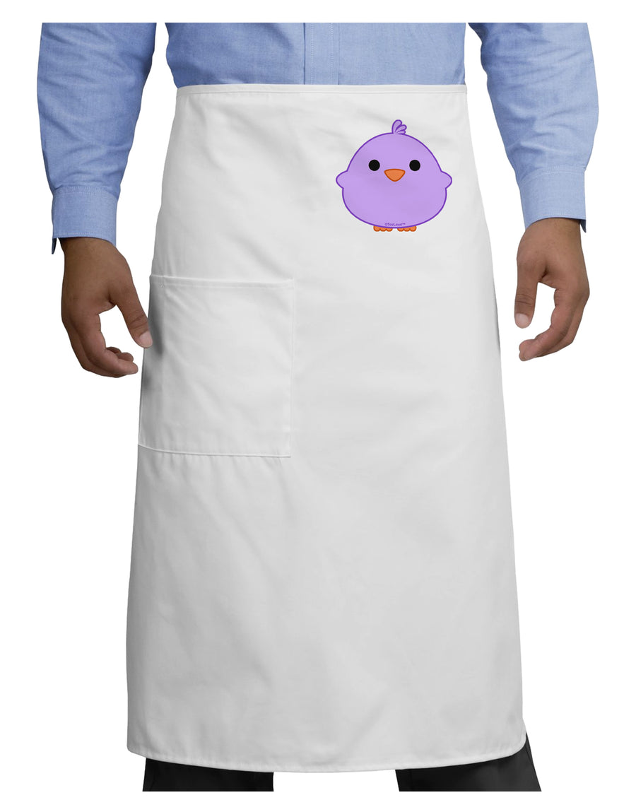 Cute Little Chick - Purple Adult Bistro Apron by TooLoud-Bistro Apron-TooLoud-White-One-Size-Adult-Davson Sales