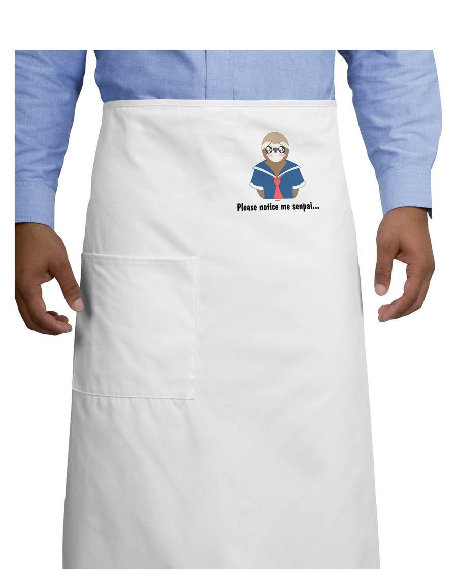 Sailor Sloth Adult Bistro Apron-Bistro Apron-TooLoud-White-One-Size-Adult-Davson Sales